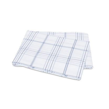 August Plaid Flat Sheet Navy 