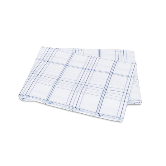 August Plaid Flat Sheet Navy 