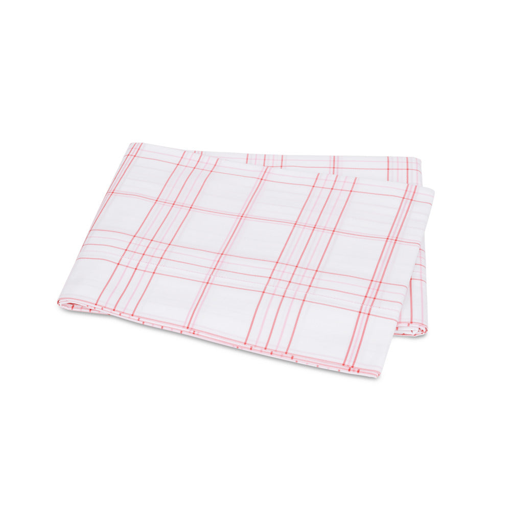 August Plaid Flat Sheet Peony 