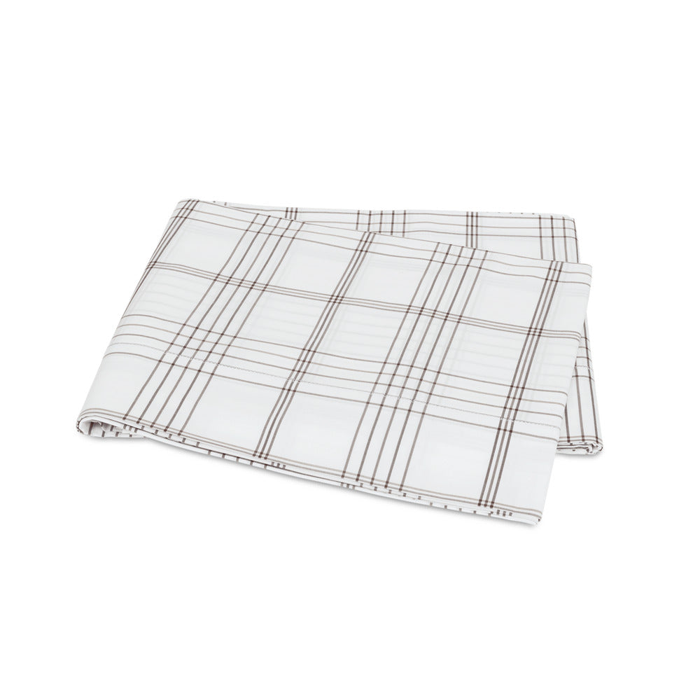 August Plaid Flat Sheet Sable 