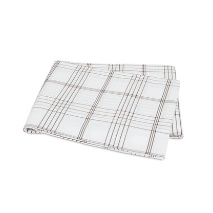 August Plaid Flat Sheet Sable 
