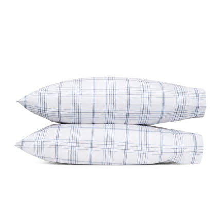 August Plaid Pillowcase Pair Navy 