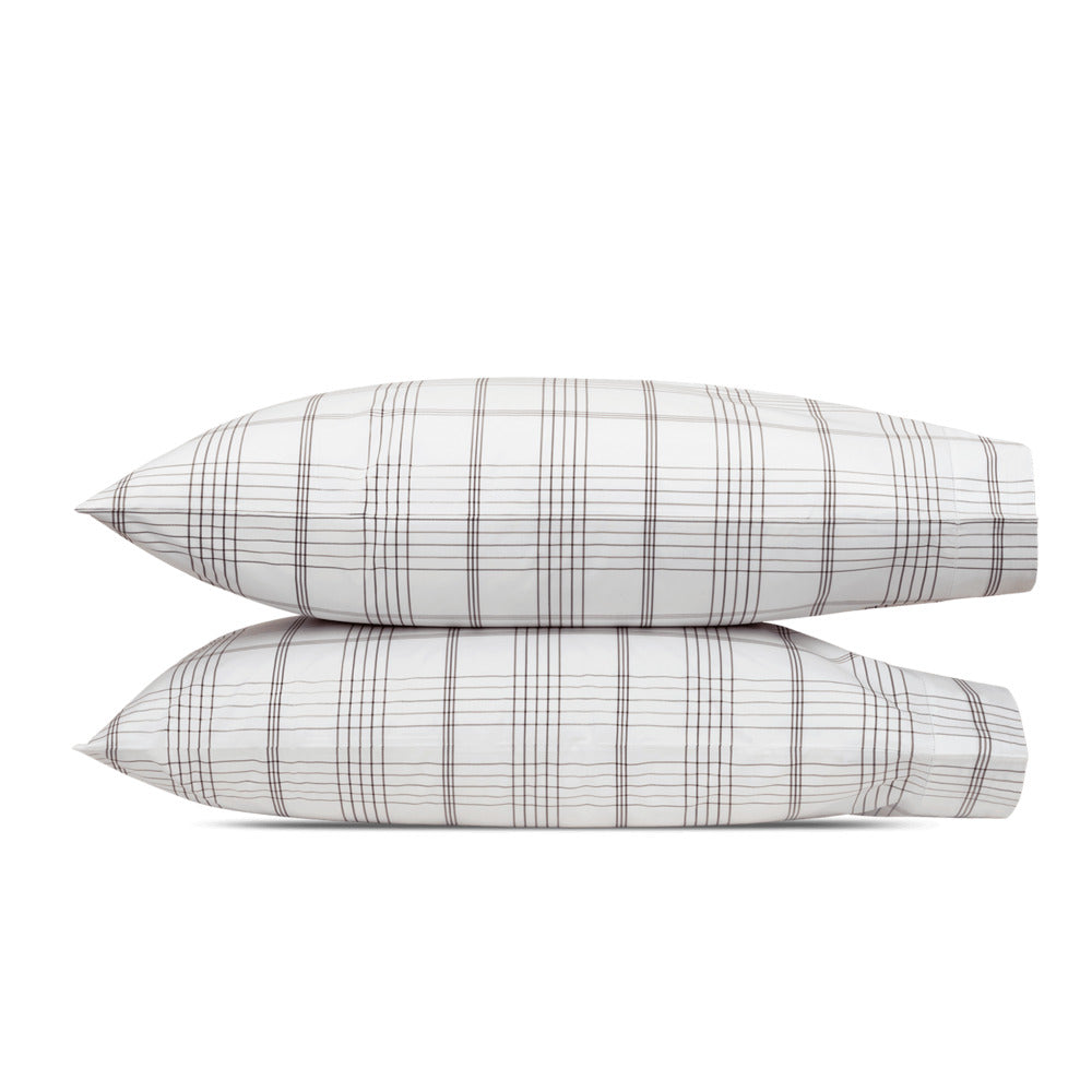August Plaid Pillowcase Pair Sable 