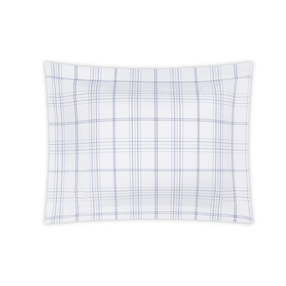 August Plaid Sham Navy Standard 