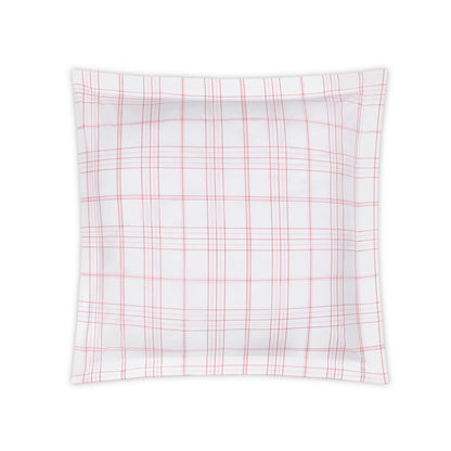 August Plaid Sham Peony Euro 