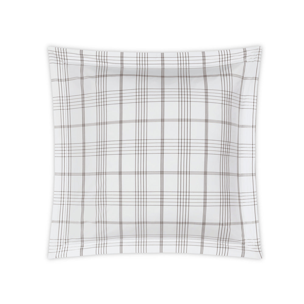 August Plaid Sham Sable Euro 
