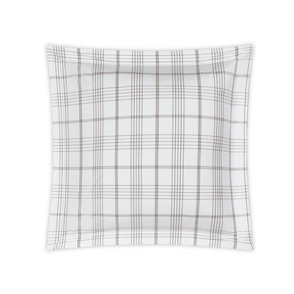 August Plaid Sham Sable Euro 