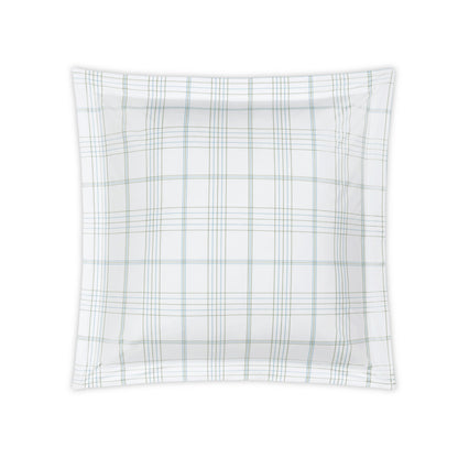August Plaid Sham Sea Euro 