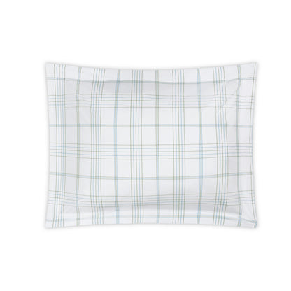 August Plaid Sham Sea Standard 