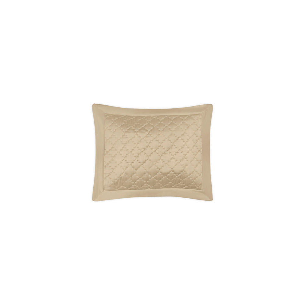 Ava Sham Champagne Quilted Boudoir 