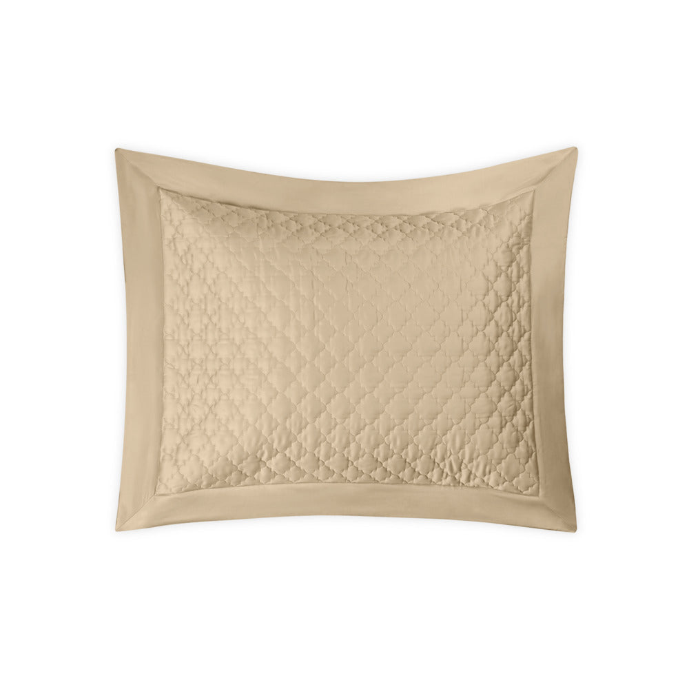 Ava Sham Champagne Quilted Standard 