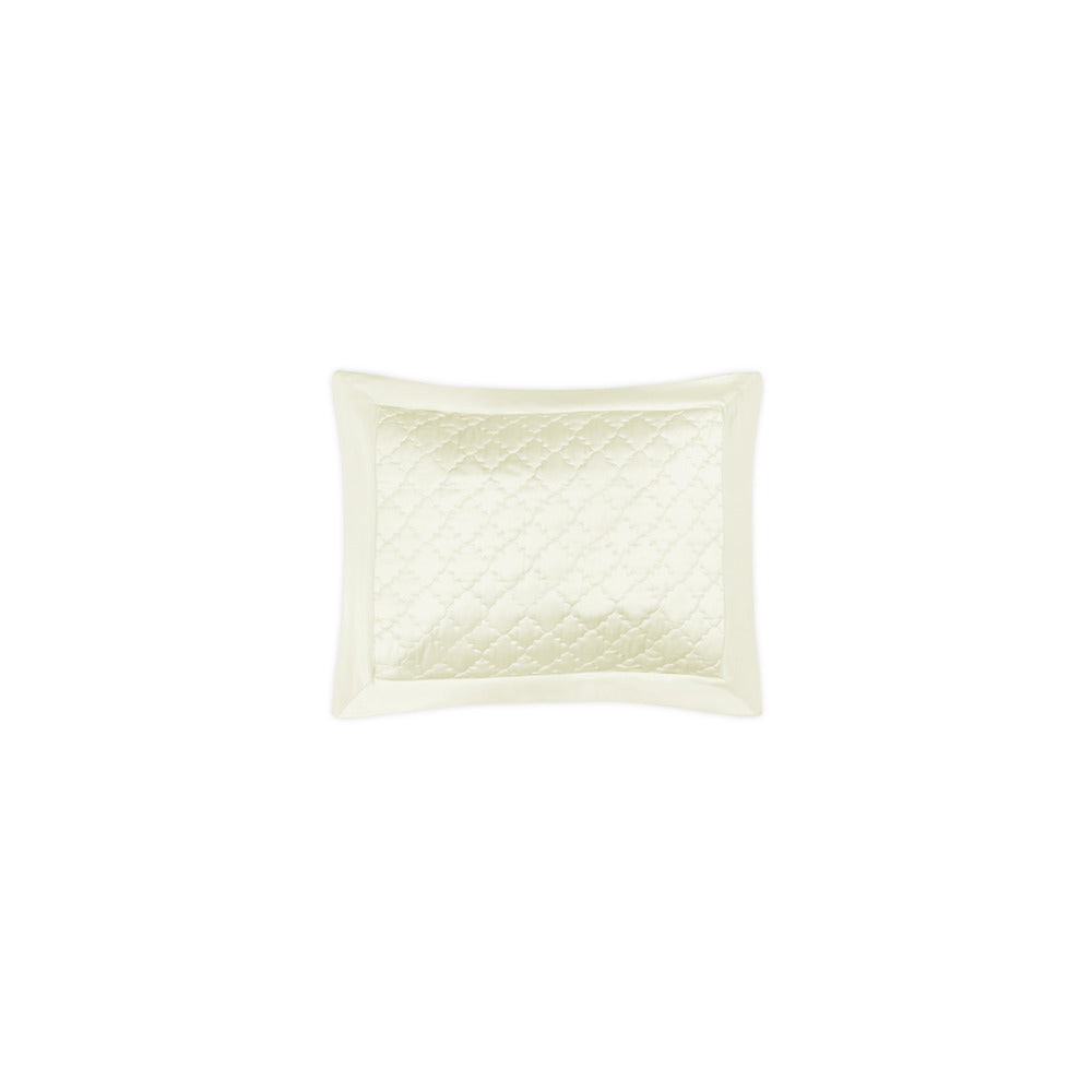 Ava Sham Ivory Quilted Boudoir 