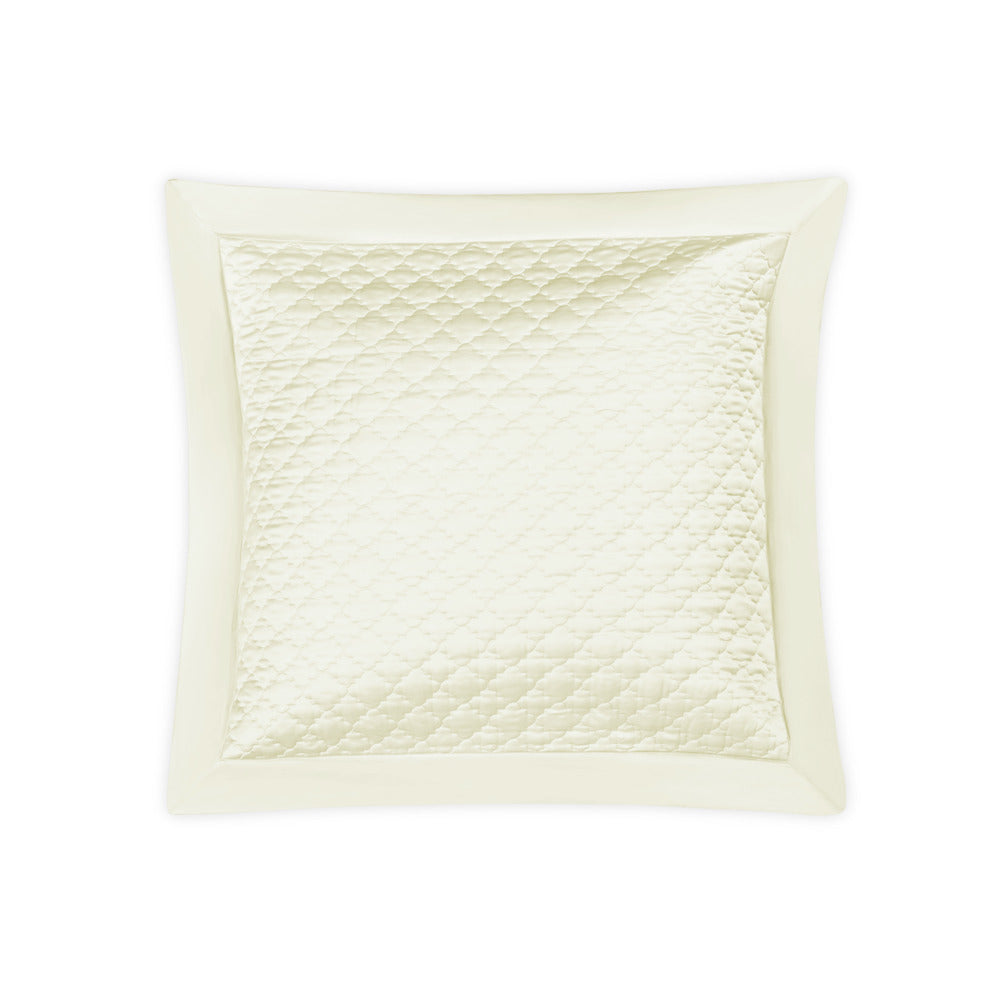 Ava Sham Ivory Quilted Euro 