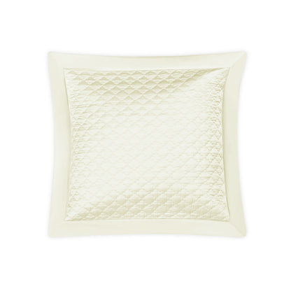 Ava Sham Ivory Quilted Euro 