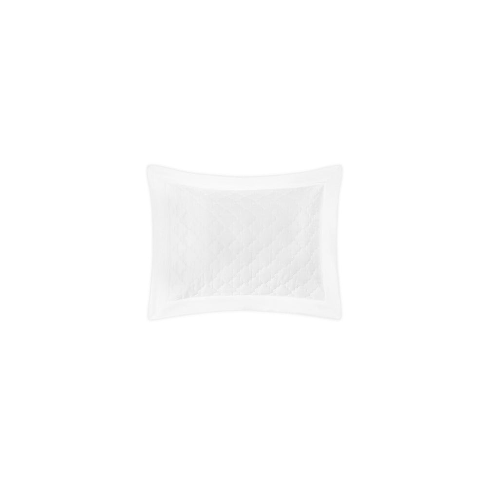 Ava Sham White Quilted Boudoir 