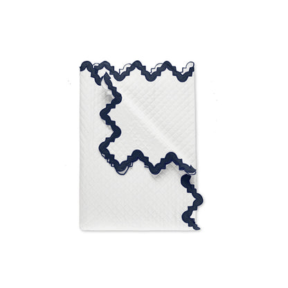 Aziza Matelasse Coverlet Navy 