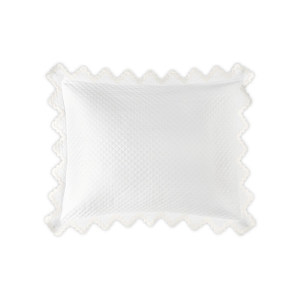 Aziza Matelasse Sham Bone Standard 