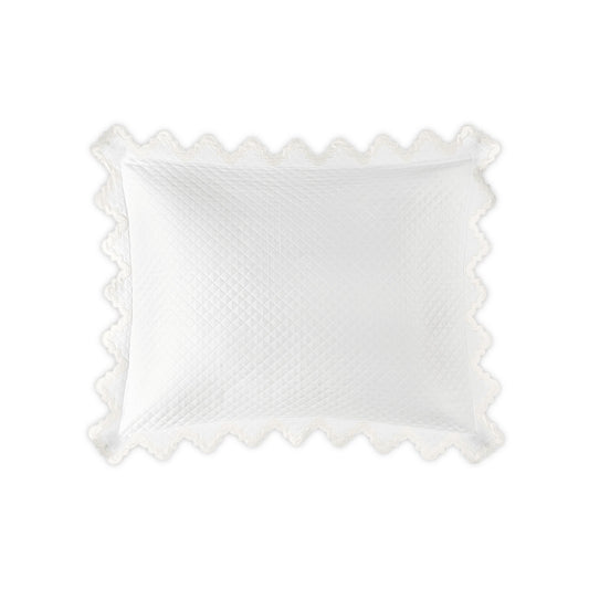 Aziza Matelasse Sham Bone Standard 