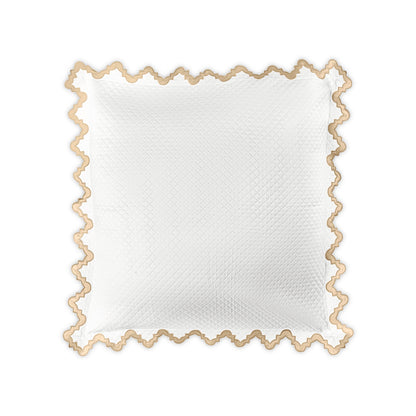 Aziza Matelasse Sham Champagne Euro 