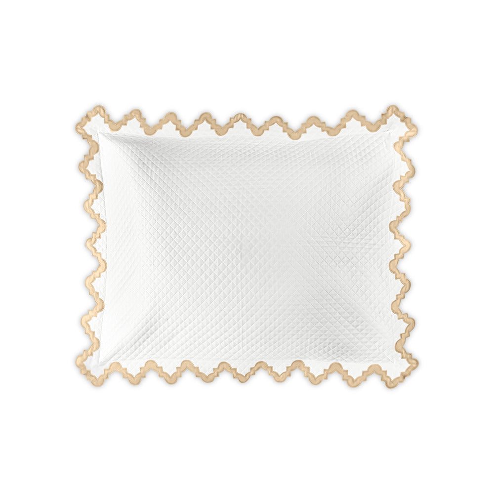 Aziza Matelasse Sham Champagne Standard 