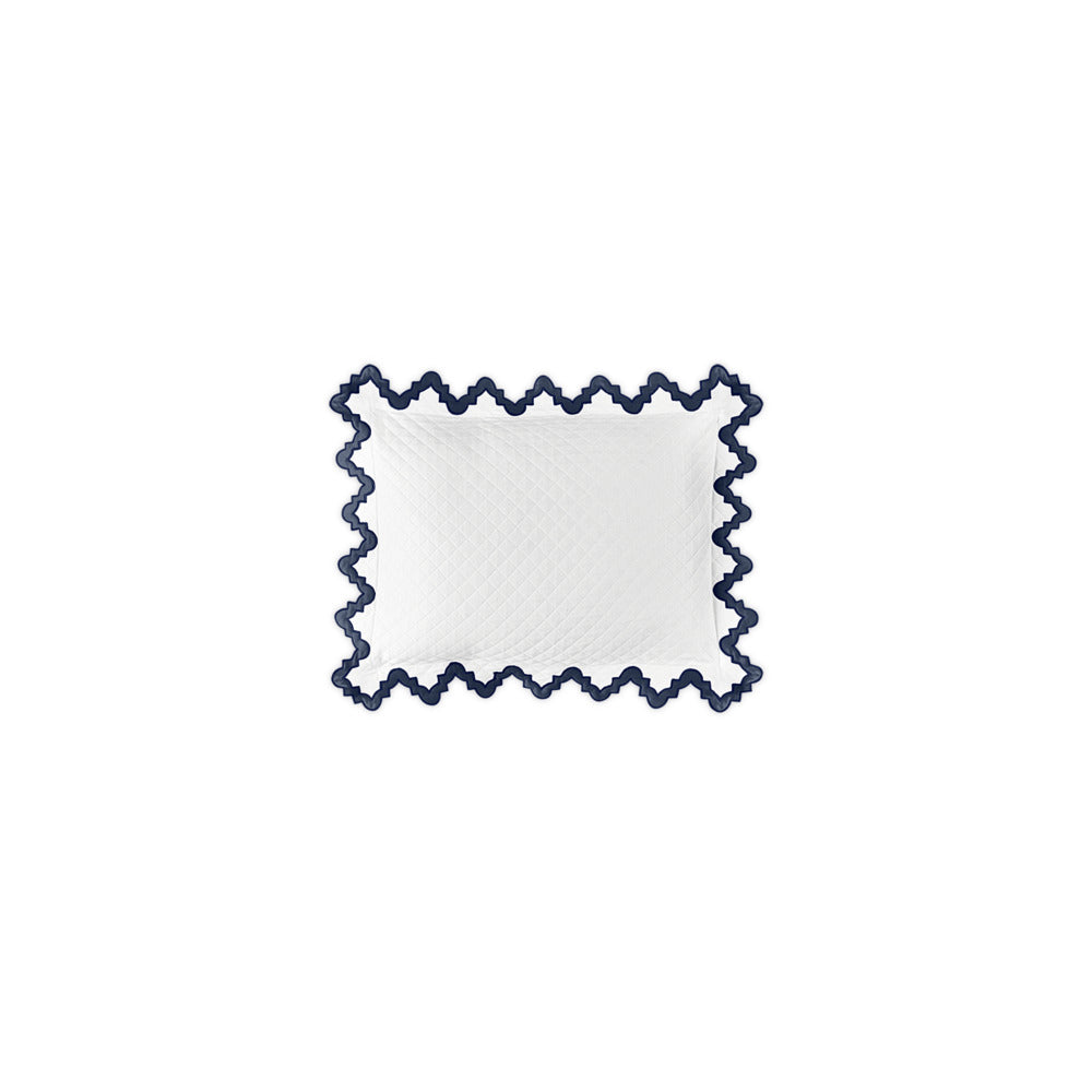 Aziza Matelasse Sham Navy Boudoir 