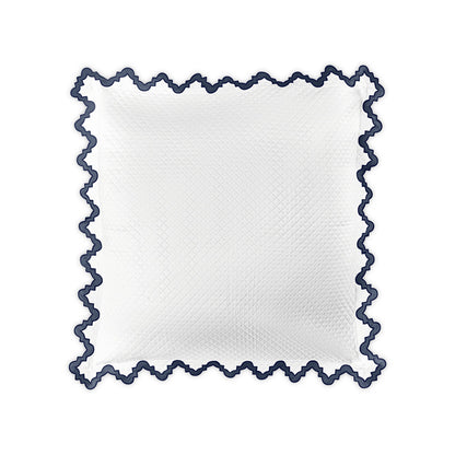 Aziza Matelasse Sham Navy Euro 