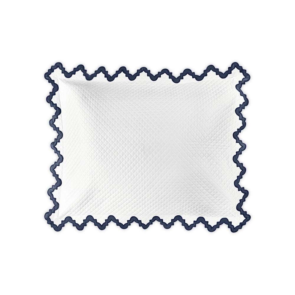 Aziza Matelasse Sham Navy Standard 