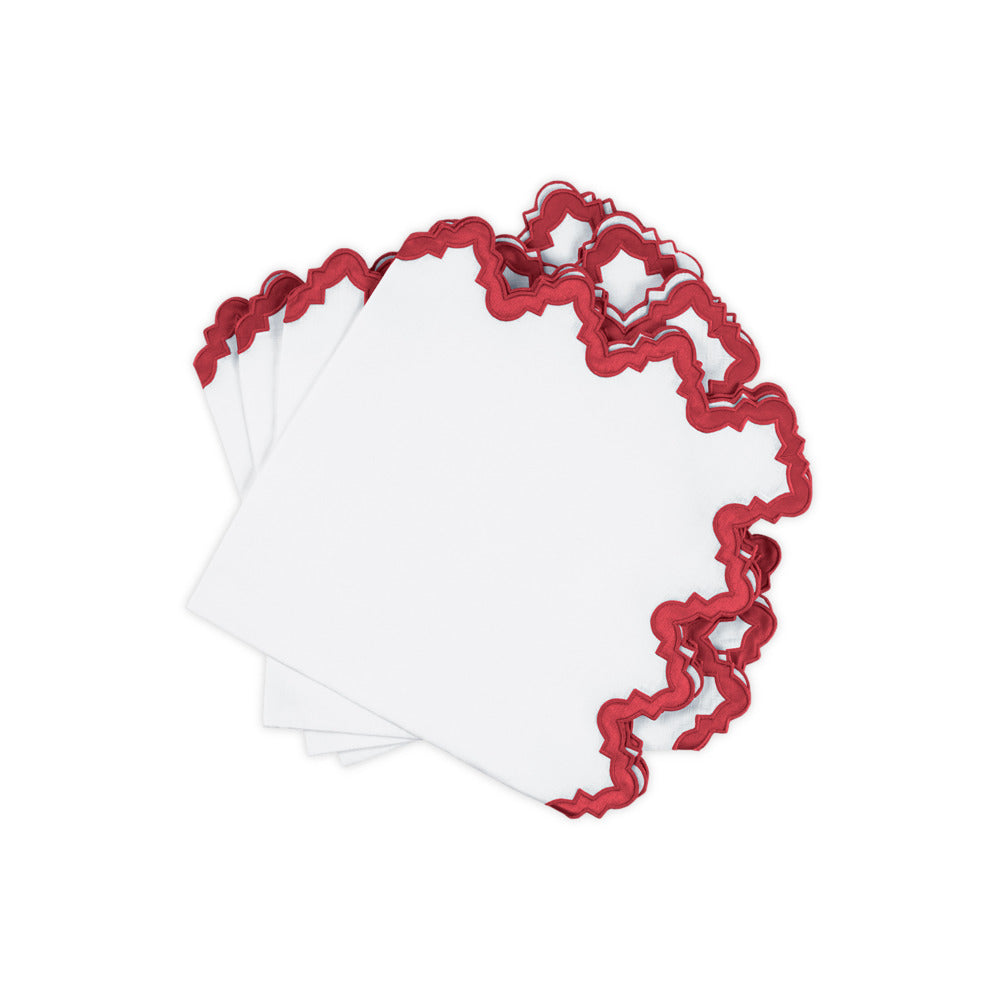 Aziza Napkin set of 4 Scarlet 