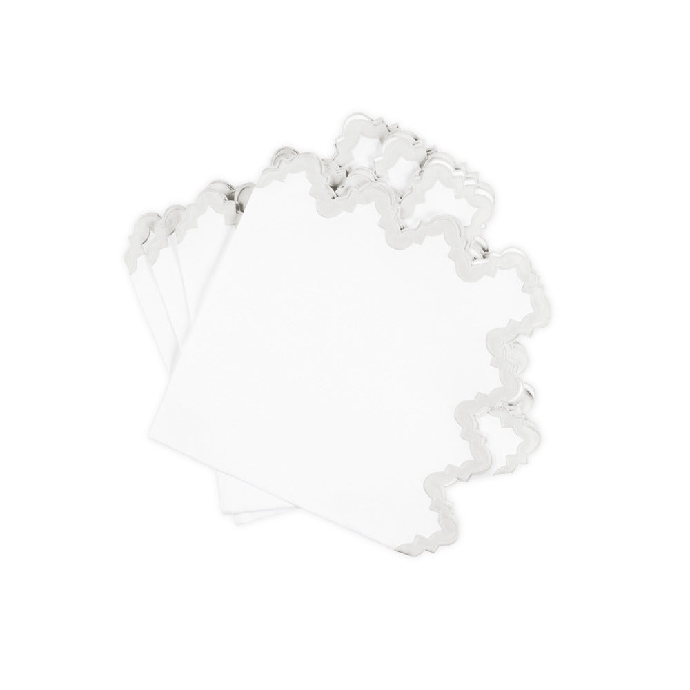 Aziza Napkin set of 4 Silver 