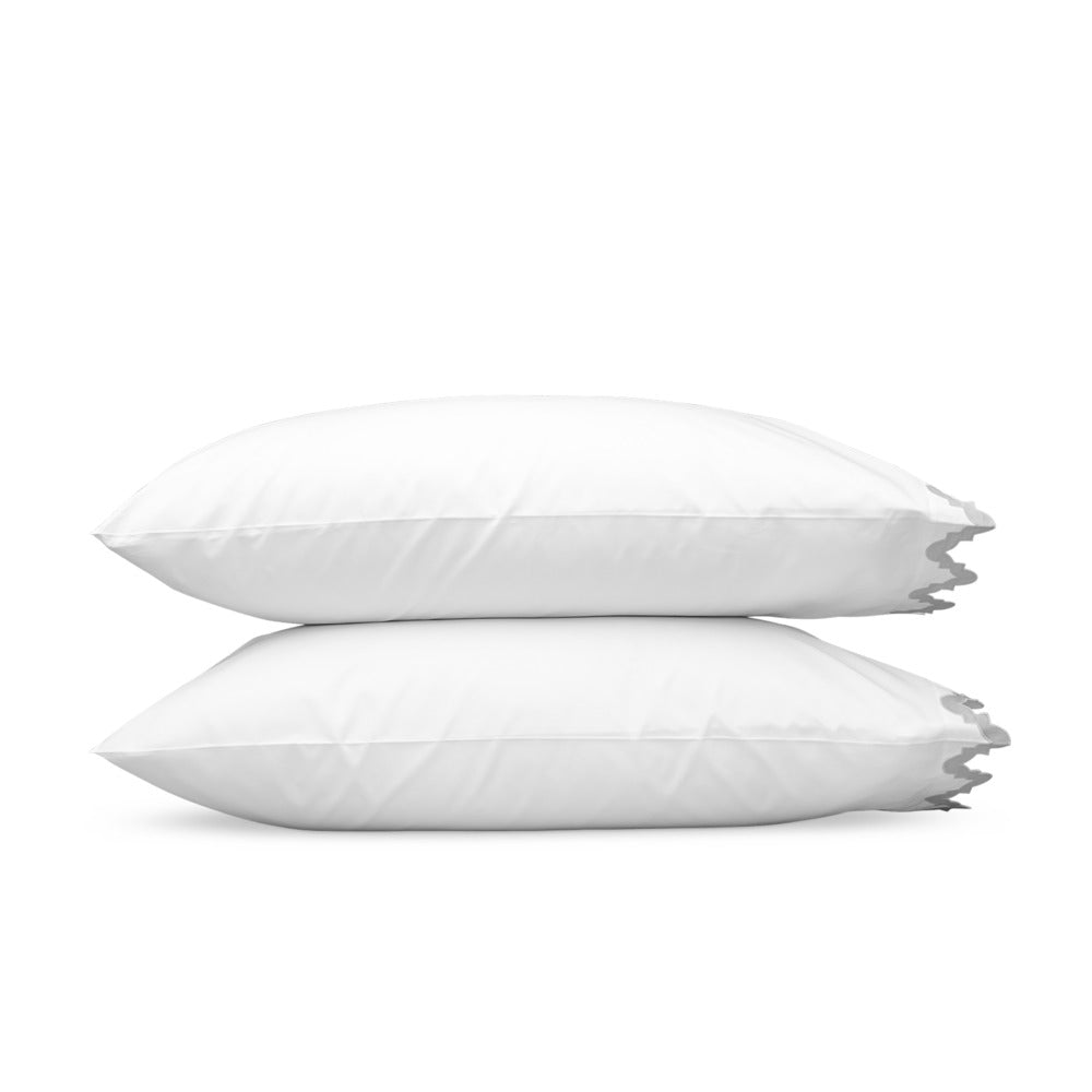 Aziza Pillowcase Pair Silver 