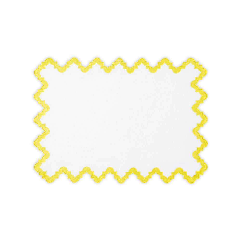 Aziza Placemat set of 4 Lemon 