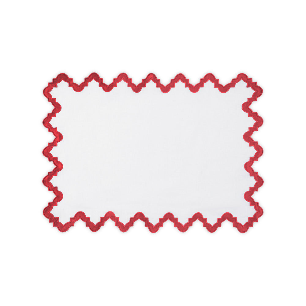 Aziza Placemat set of 4 Scarlet 