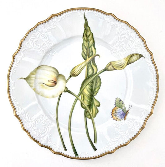 BA10 - Botanical Art Dinner Plate by Anna Weatherley