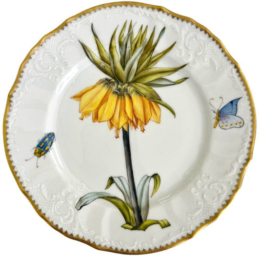 BA56 - Botanical Art Dinner Plate by Anna Weatherley