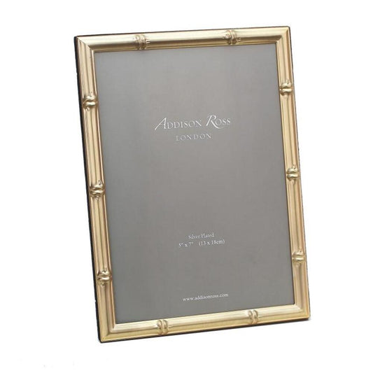 Bamboo Matte Gold Photo Frame by Addison Ross