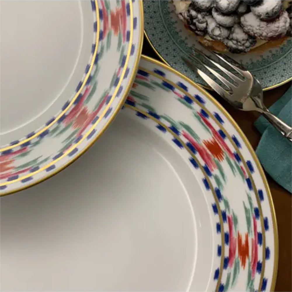 Bargello Dessert Plate by Mottahedeh Additional Image -1