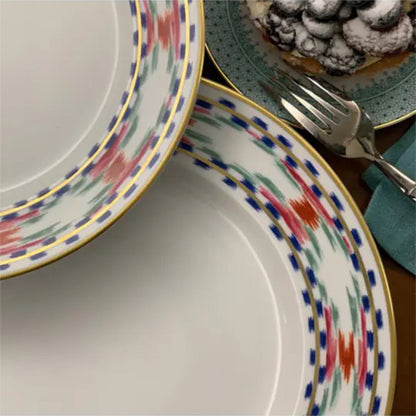 Bargello Dessert Plate by Mottahedeh Additional Image -1