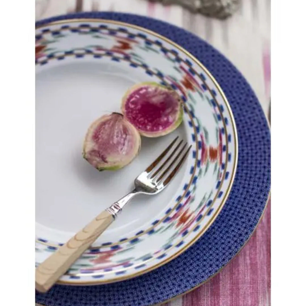 Bargello Dinner Plate by Mottahedeh Additional Image -1