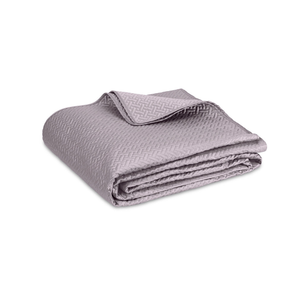 Basketweave Quilt Deep Lilac 