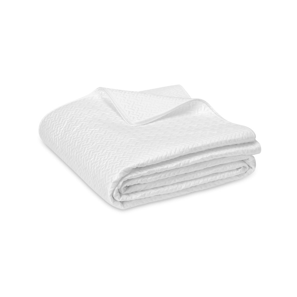 Basketweave Quilt White 