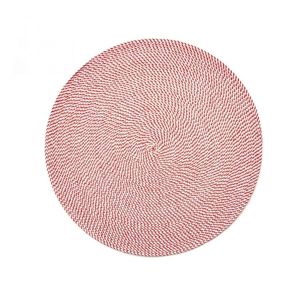 Basketweave Rd PM Coral/White by Deborah Rhodes 