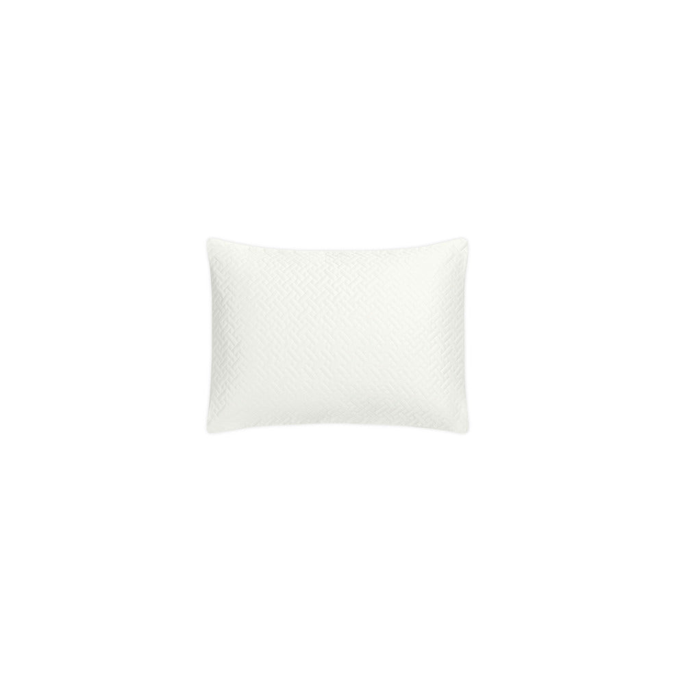 Basketweave Sham Bone Quilted Boudoir 