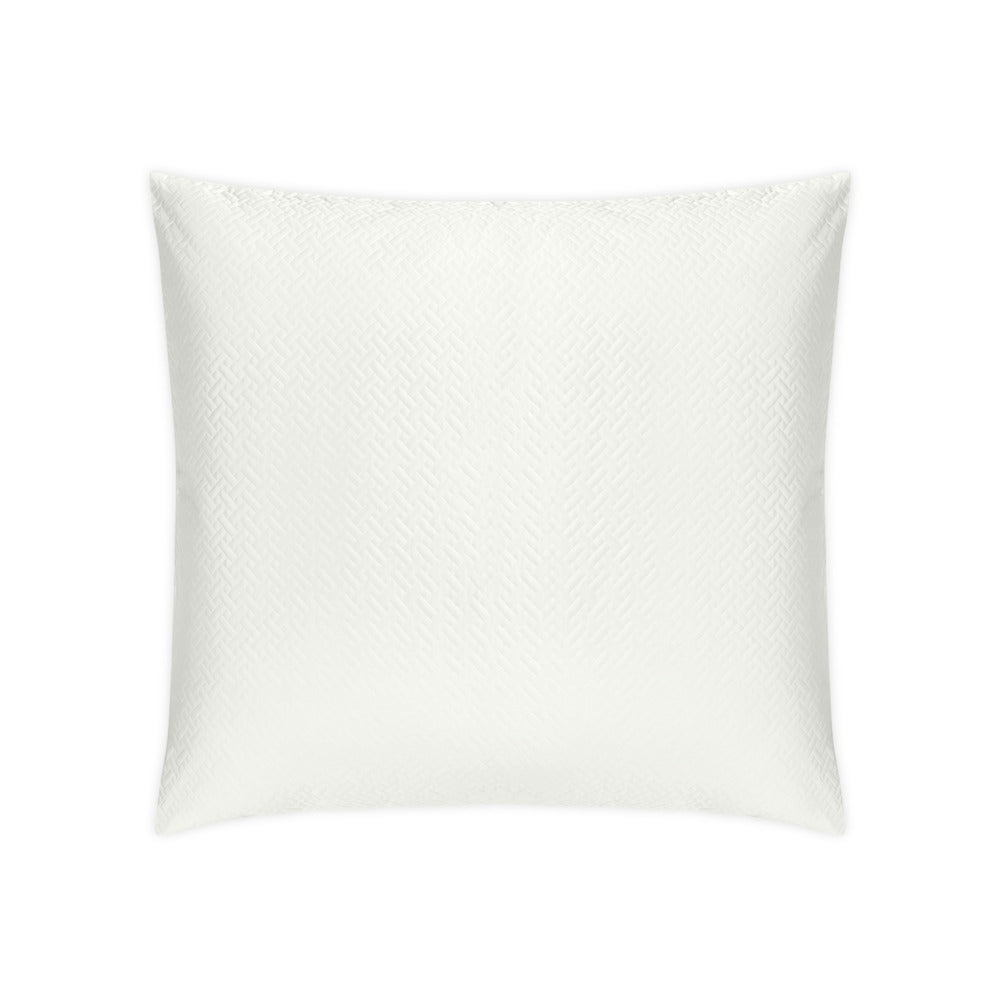Basketweave Sham Bone Quilted Euro 