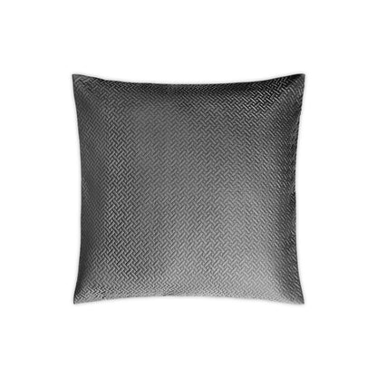 Basketweave Sham Charcoal Quilted Euro 