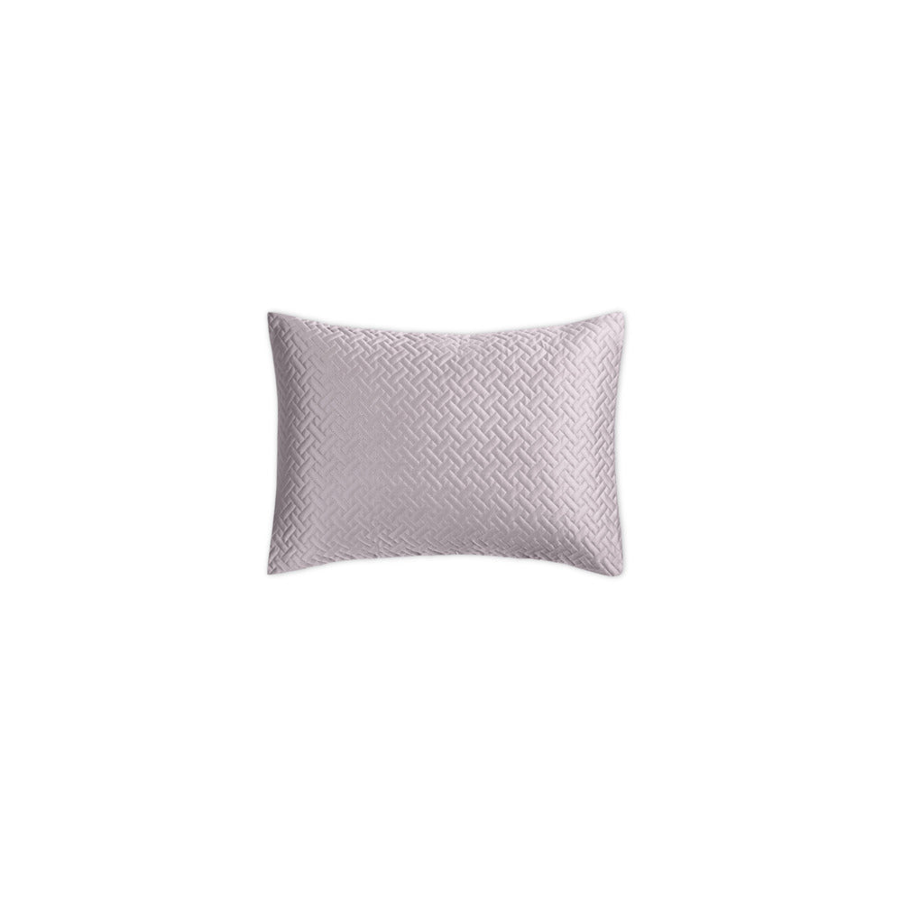 Basketweave Sham Deep Lilac Quilted Boudoir 