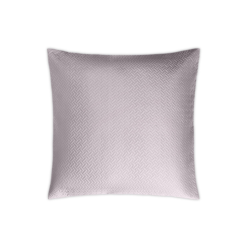 Basketweave Sham Deep Lilac Quilted Euro 