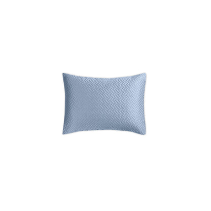 Basketweave Sham Hazy Blue Quilted Boudoir 