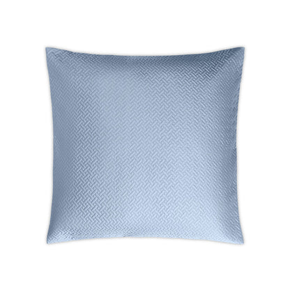 Basketweave Sham Hazy Blue Quilted Euro 