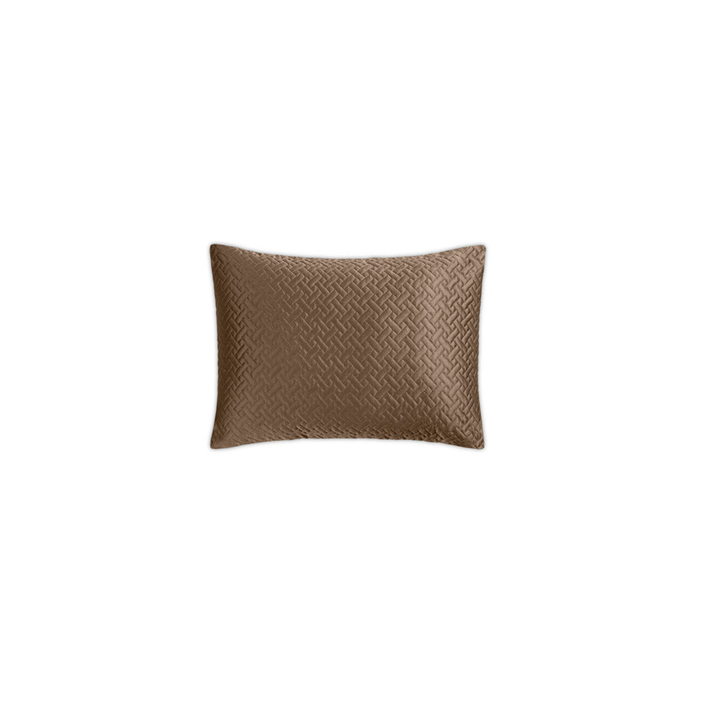 Basketweave Sham Mocha Quilted Boudoir 