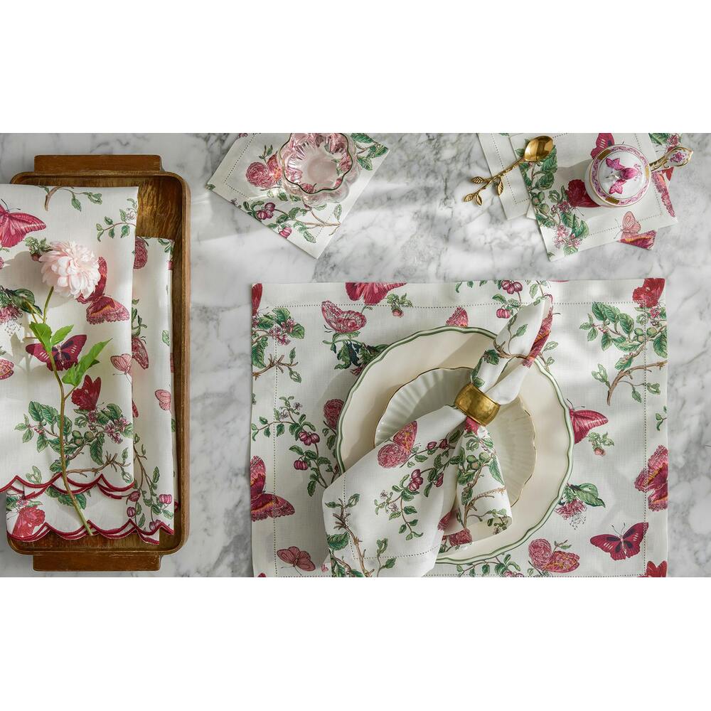 Baudin Butterfly Placemat - Ruby (set of 4)